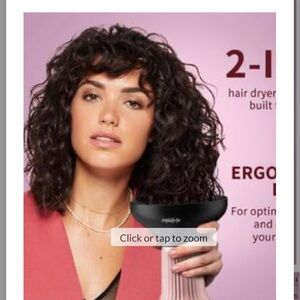 Dyson Black and Pink 2-in-1 Hair Dryer and Styler